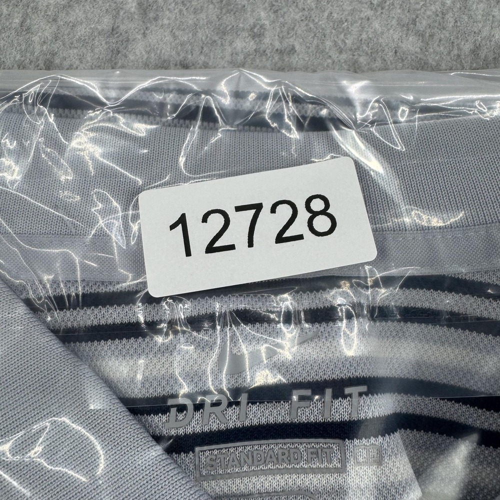 Nike Victory Polo Shirt Mens XL Gray Stripe Golf Performance Athletic BV0363-042 - Picture 10 of 10